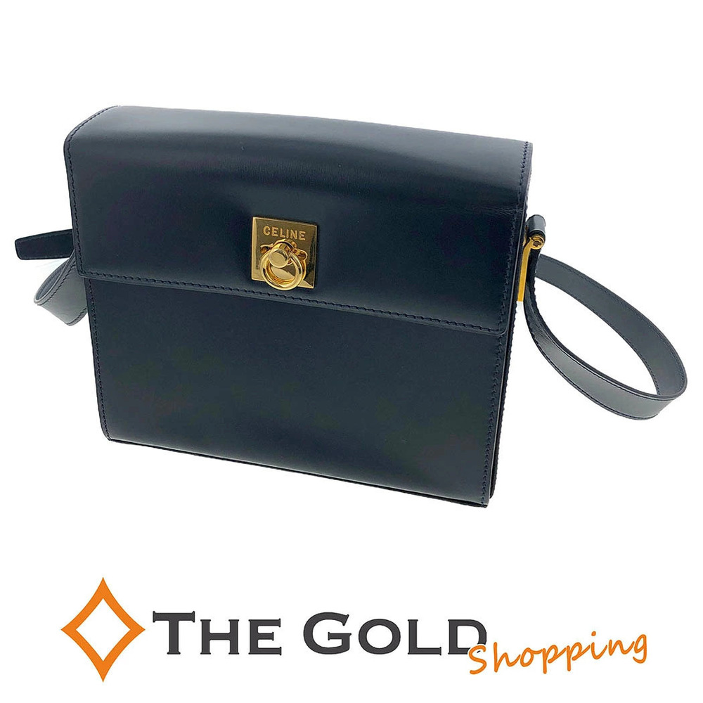 Celine Shoulder Bag Pochette Navy Crossbody Blue